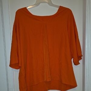 SHEIN Vibrant Orange Blouse